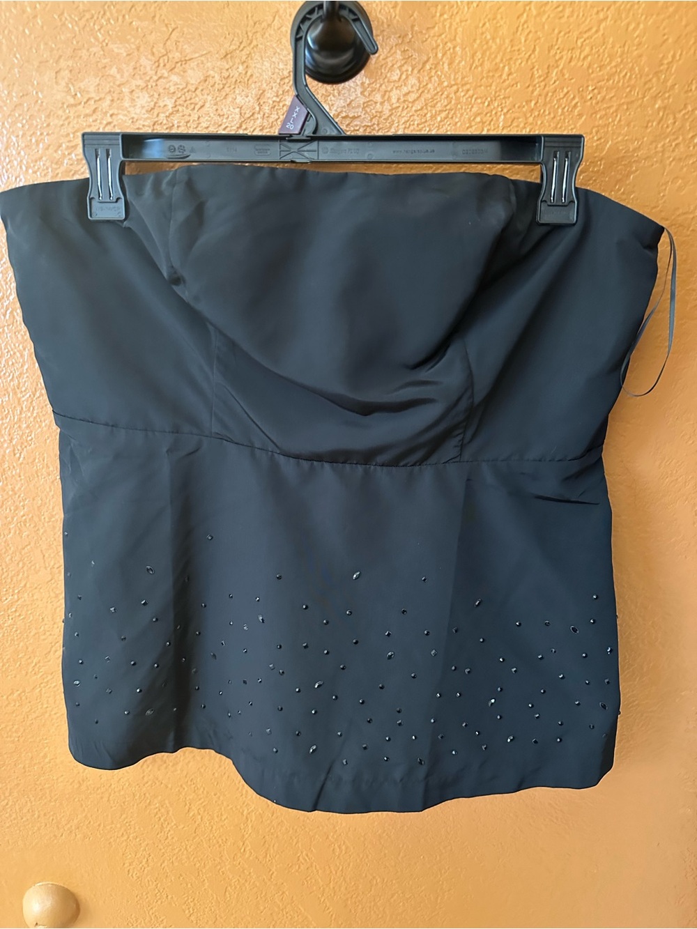 Old Navy Black Strapless Beaded Top